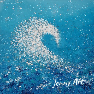 【浪花飛舞】無框畫 抽象畫 畫作 掛畫 居家擺設 居家生活