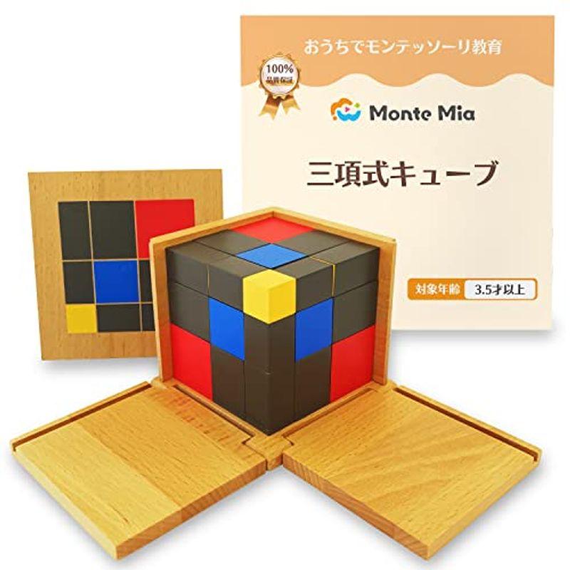 MonteMia 三項式キューブ モンテッソーリ 感覚教具 二項式 三次元