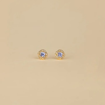 K10 復古窗櫺丹泉石耳環