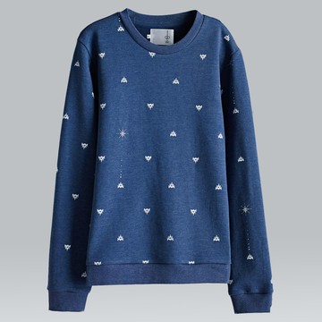 【摩達客】韓國進口設計品牌DBSW狙擊星星圓領長袖T恤