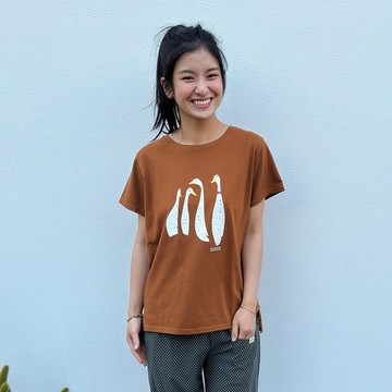 Hana Mokuba 圓領可愛鵝印花T恤