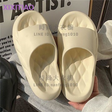 踩屎感eva防滑厚底拖鞋男女夏季室內居家洗澡涼拖鞋男外穿【時尚大衣櫥】