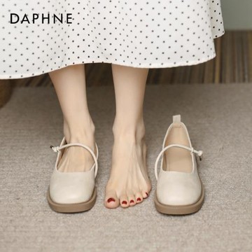 達芙妮復古瑪麗珍鞋春季女鞋小皮鞋2026新款法式晚晚鞋配裙子單鞋