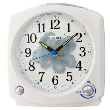 Seiko 精工 時鐘 QHP012W 居家桌面擺飾 清晰易讀 靜音指針  白色