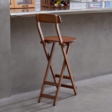 【臺灣公司 可打統編】免運 折疊椅 吧台凳靠背可折叠凳子免安装折叠椅家用餐凳实木高脚椅子吧台椅 可開發票 全館五折 工廠現貨直銷 新品特價 m10024