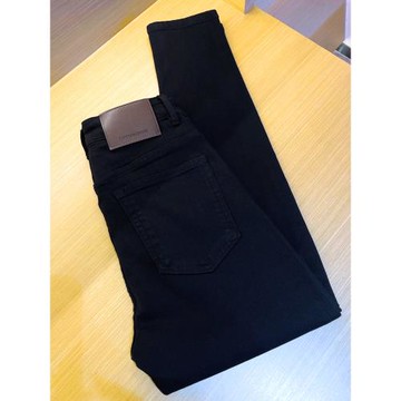 四面彈萊賽爾！九分牛仔褲男款韓版修身彈力小腳褲黑色百搭九分褲