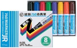 【雄獅】奇異筆 17mm 八色組 #760/8【APP滿額下單10%點數(單一帳號最高5000點)】1/31止