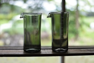 刻度量杯 水瓶 900ml 灰色