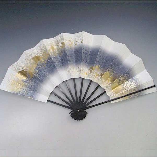 舞扇子 金 青 黒塗り 日本製 日本舞踊 （g愛1360） 安い 舞扇