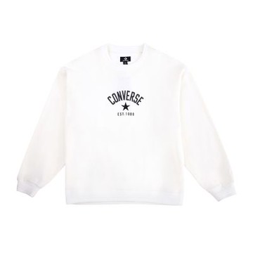 Converse Crew Fleece Top 長袖 男款 白色 星星 印花 大學T UCJ109-W2Y