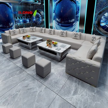 興客隆 卡座沙發 皮革 簡約風 KTV沙發 包廂沙發 別墅 會所沙發 夜店 U形 L形 沙發椅   676