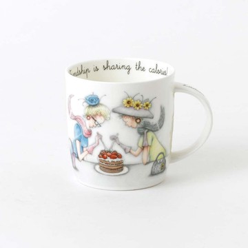 英國 RK | 姐妹淘380ml骨瓷杯友誼就是共享美味甜點C