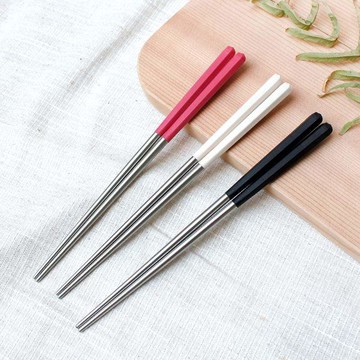 台箸創意六角好筷23cm 5雙入  (3色可選) 蒼穹灰