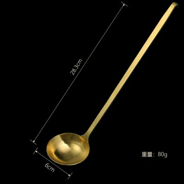 【純銅湯勺】長柄勺子大小號家用調羹火鍋勺拉絲盛粥勺喝湯稀飯勺