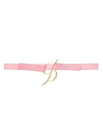 Blumarine - B-buckle leather belt - women - Calf Leather - L - Pink