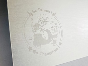 【客製化好禮】鋁合金滑鼠墊│A5尺寸│Go 台灣喵│姓名免費刻字