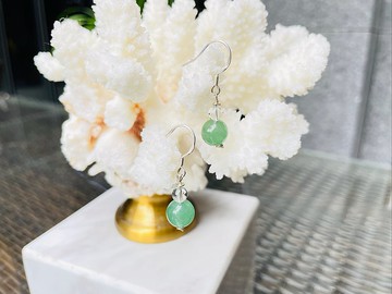 驀然(耳環系列)東陵玉--順遂的人生