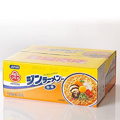 オンガネジャパン ジンラーメン(5袋)（中辛）120g オットギ 韓国ラーメン インスタントラーメン