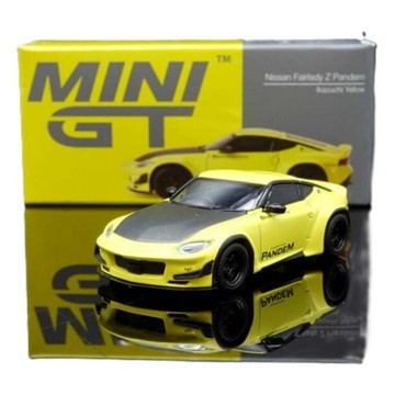 MINIGT 1/64 日產 Nissan Z Pandem Ikazuchi Yellow 左駕 金屬模型車  1個  黃色 + 黑色