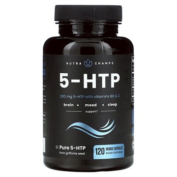 NutraChamps, 5-HTP，200 毫克，120 粒素食膠囊