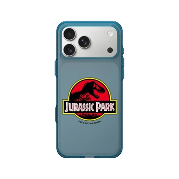 iPhone 17 Pro Max Clear (相機按鈕) 夜幕藍 - Jurassic Park/ Jurassic World - 侏羅紀公園logo