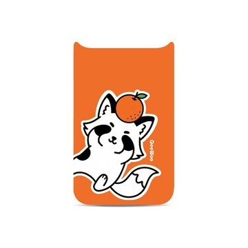 QeeWoo 磁吸背板 多汁波普系列-橘子狐 Orange Fox (不含手機殼)