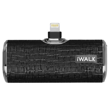 Iwalk Battery 皮革口袋行動電源 Lightning 原廠保固  黑色  DBS4500L