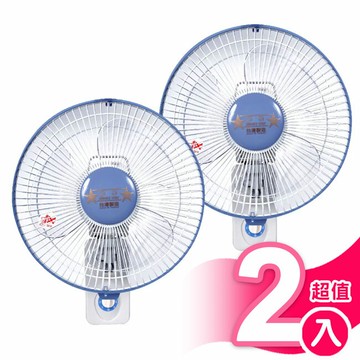 超值2入組【雙星】14吋單拉壁掛扇 TS-1408