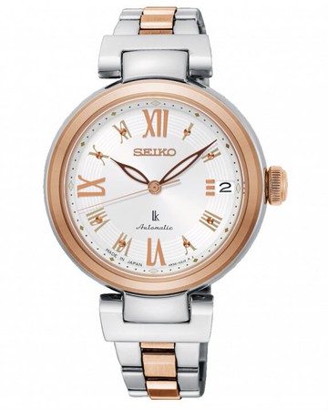 seiko SK037 精工錶 4R35-02X0KS(SRP850J1)LUKIA璀璨時尚機械腕錶/銀+玫瑰金 34mm｜樂天全館特惠中★指定刷卡回饋10%