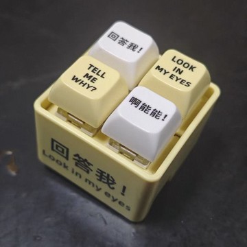 小紅書同款回答我玩具語錄發音發光鑰匙扣解壓按鍵玩具送朋友趣味 pm6271【店長推薦】