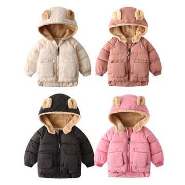 Baby童衣 厚棉兒童外套 超厚防寒保暖外套 兒童外套 寶寶外套 絨布連帽外套 88821