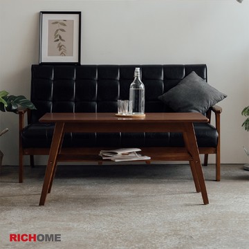 RICHOME 和風大茶几 2色可選 實木茶几 邊桌 咖啡桌 TA428