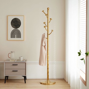 衣帽架落地臥室掛衣架簡約現代立式網紅衣服架子家用客廳掛包架子