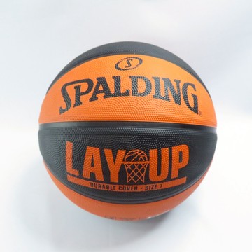 SPALDING LAY UP SPA84548 橡膠 7號籃球 橘/黑【iSport愛運動】