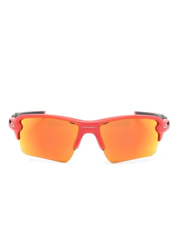 Oakley - Flax 2.0 geometric-frame sunglasses - men - Acetate - 59 - Red
