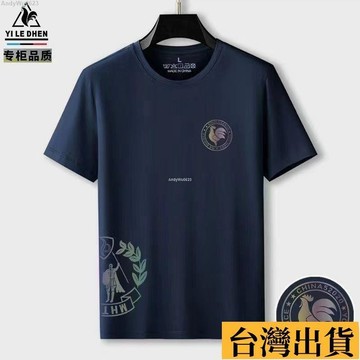 🌈台倉出庫🌈 🧊多款可選 冰丝上衣 涼感速乾 潮牌T恤 運動上衣男 短袖男 T恤男 大碼T恤 中青年短袖半袖上衣男