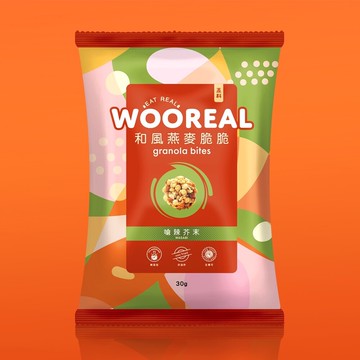 wooreal五料嗆辣芥末燕麥脆脆