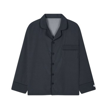 韓國 DOSSY NMIXX PICK 男女情侶睡衣 長袖長褲套裝 黑色 BLACK