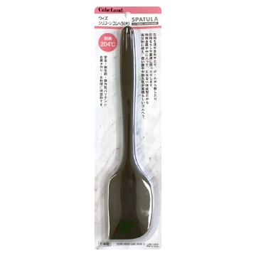 Cakeland 一體成型耐熱矽膠奶油清潔刮刀 26cm  黑色  1支