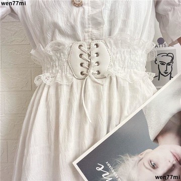 超實惠一 腰封 束腰 皮帶蕾丝腰带女宽绑带腰封外搭装饰配连衣裙子毛衣复古百搭气质潮腰绳