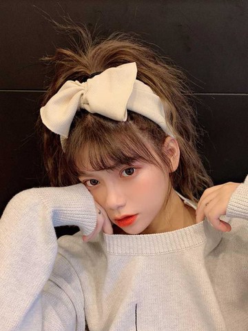 顱頂增高發箍秋冬發飾流行甜美可愛束發帶洗臉蝴蝶結網紅簡約百搭