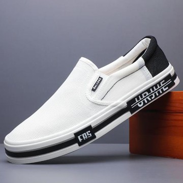 閃步男款帆布鞋板鞋休閑鞋25638