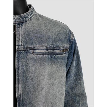 美式復古牛仔夾克春秋水洗新款潮牌高級痞帥寬松工裝休閑上衣外套