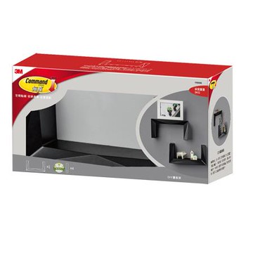 3M 無痕LIFE STYLE DIY層板架/17699/黑色/組