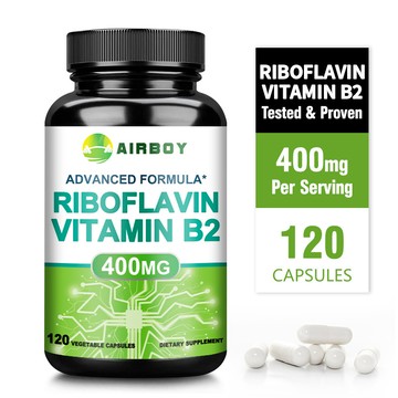 Airboy維生素 B2 核黃素400毫克補充劑🥠，60/120粒膠囊