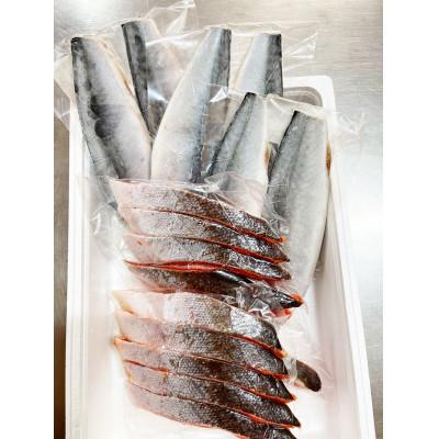 ふるさと納税 上富田町 迷ったらコレ!魚鶴商店の天然紅サケ1kg  塩さばフィレ6枚セット