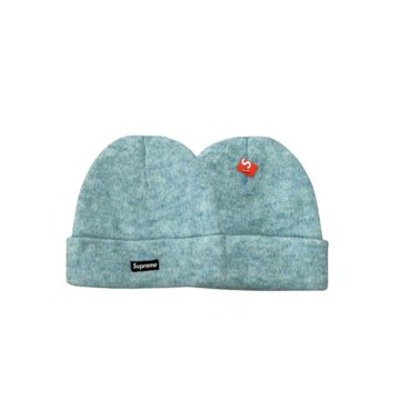 Supreme 馬海毛 Box毛帽 淺藍 SupBox-Beanie-BU