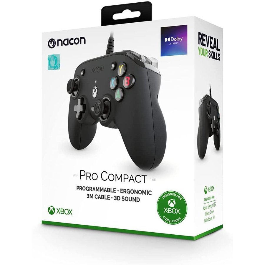 ナコン コンパクト プロ コントローラー Nacon Pro Compact Controller Xbox One Xbox Series X ブラック 通販 Lineポイント最大0 5 Get Lineショッピング