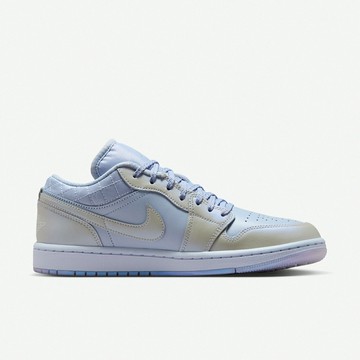 Nike 休閒鞋 Wmns Air Jordan 1 Low SE 女鞋 藍 灰 AJ1 噴漆