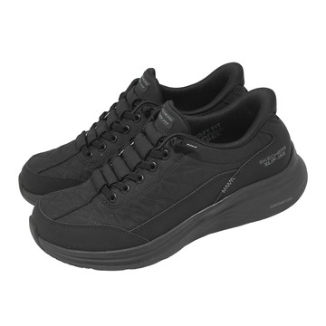 [ACS] Skechers 休閒鞋 Contour Foam Slip-Ins 寬楦 女鞋 黑 彈性鞋帶 150404WBBK